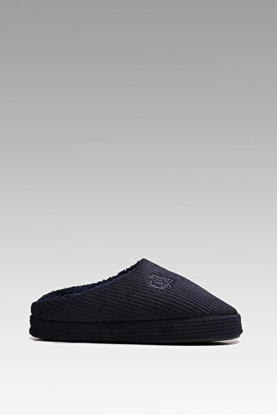 Beyond Чоловічі темно-сині оксамитові домашні капці 3 см Byndkdf01