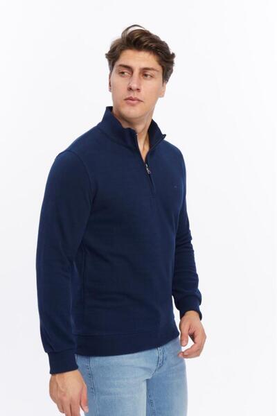 Rey Polo Judge Collar Zippered Thessaloniki Sweater