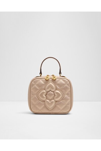 Aldo Women's Silver-Colored Top Handle Bag With Single Compartment