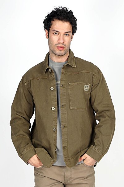 Lee Cooper Veron Мъжка яке от 100% памук, каки