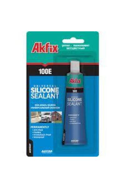 Akfix 100e Tüp Şeffaf Silikon 50 ml