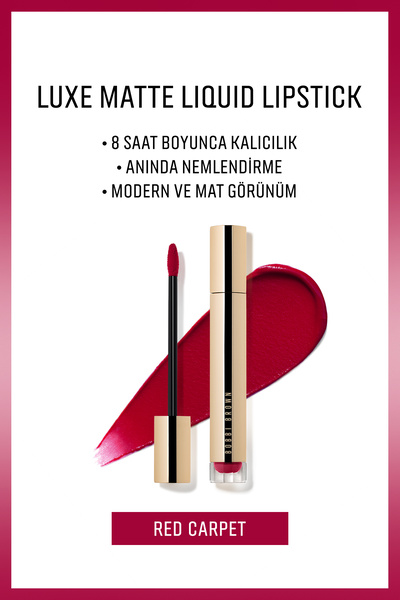 BOBBI BROWN Luxe Matte Liquid Lipstick - 8 Saate Kadar Kalıcı Likit Mat Ruj -...