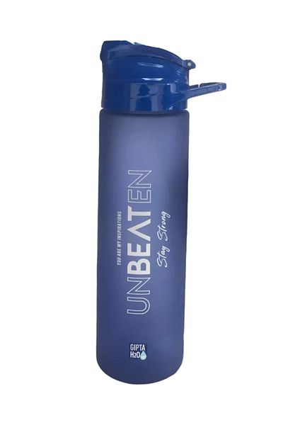 Gıpta Unbeaten Tritan Dark Blue Flask with Straw 600 ml