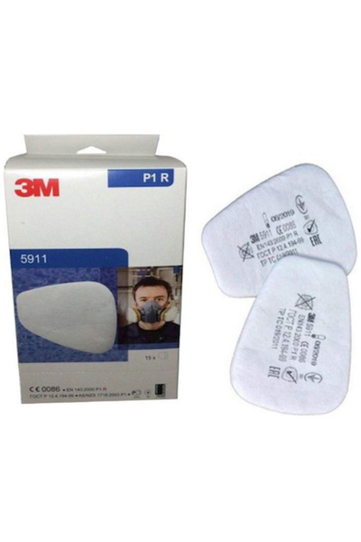 3M 5911 P1 Toz Filtre Pedi 15 Çift
