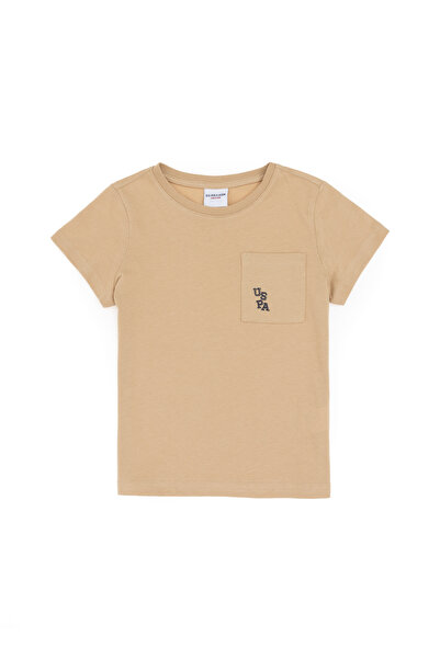 U.S. Polo Assn. Erkek Çocuk Kum Bisiklet Yaka Tişört 50298096-VR085