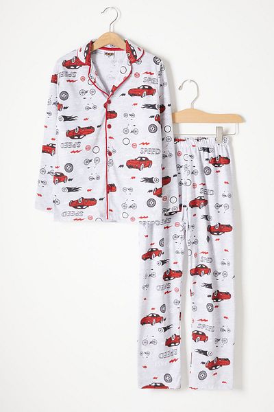 Cansın Mini Car Patterned Boy's Pajama Set 16328