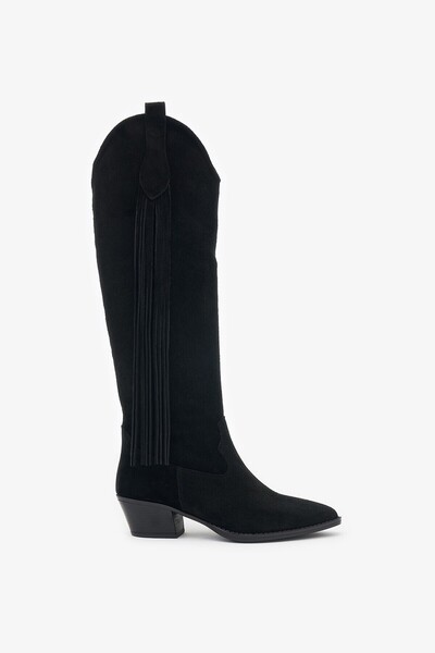 Louis Cardy Yasmine Siyah Hakiki Deri Kadın Çizme