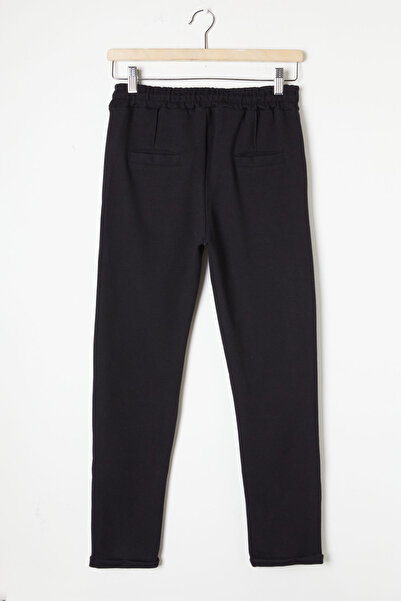 Cansın Mini Μαύρη ελαστική μέση με διπλό πόδι για αγόρι 16529