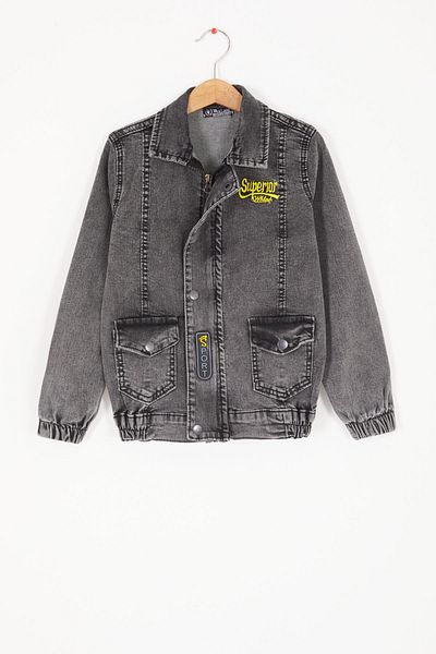 Cansın Mini Дънково яке Smoke Superior Written Boy 16818
