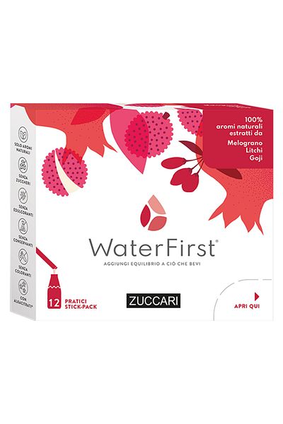 zuccari Waterfirst, Pomegranate Lychee and Goji, 12 Sticks
