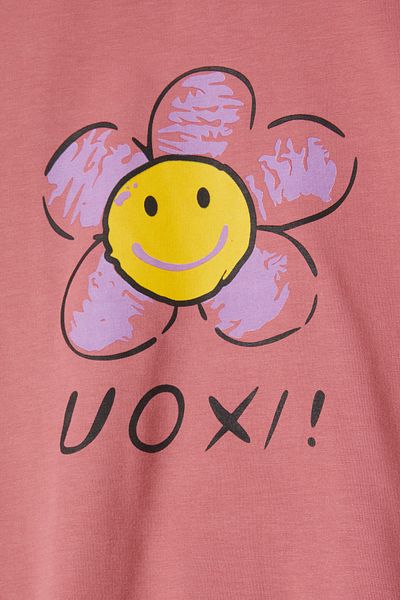 Cansın Mini Σκούρο ροζ Daisy εμπριμέ φούτερ για κορίτσια 16615