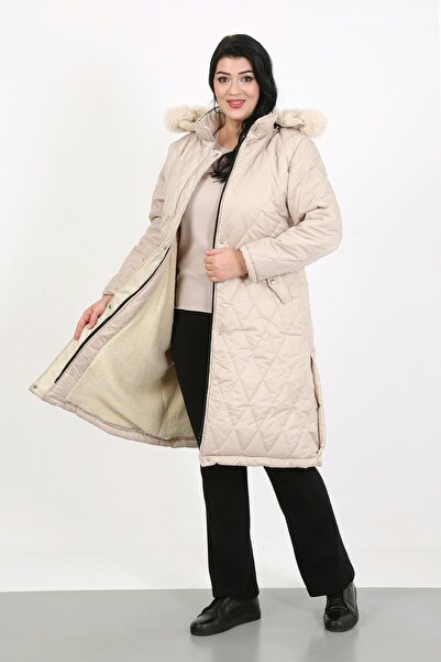 By Alba Collection Жіночий довгий пальто Jessica Kapitone великого розміру