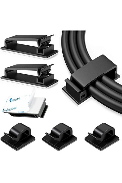 Choice Adhesive Wire Organizer Cable Holder Cord Management Harness Clamp Clip for Home Pc Power USB Cable...