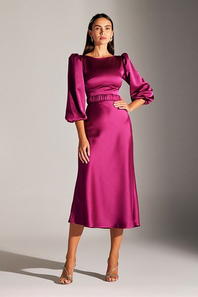 BETTY & SAM Heleny Special Design Verlobungskleid in Fuchsia