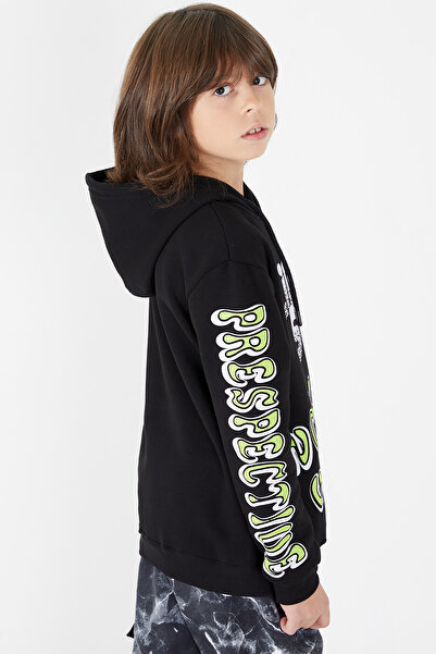 Cansın Mini Φούτερ με κουκούλα με στάμπα για αγόρι 9-14 ετών 14147