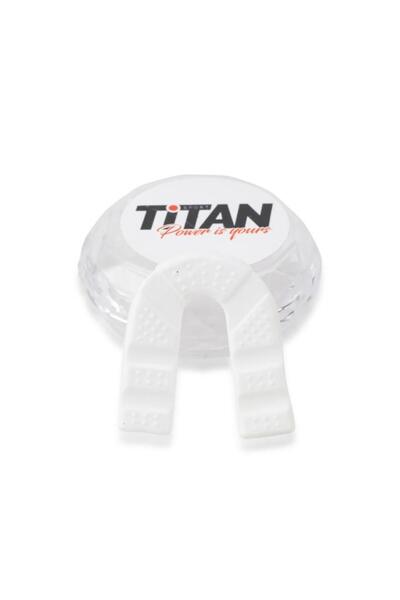 Titan Sport Silikon Dişlik Boks, Kickboks Muay Beyaz Dişlik Saklama Kabı