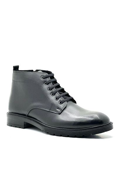 BESS SHOES Γνήσιες δερμάτινες αδιάβροχες ανδρικές μπότες - Πλήρως ορθοπεδικές, με φερμουάρ