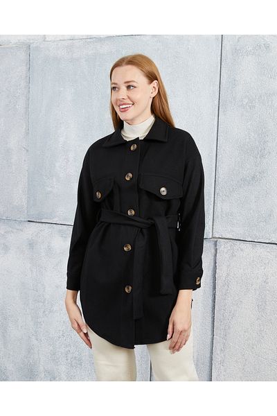 Fashionbox jachetă cămașă cu ștampilă