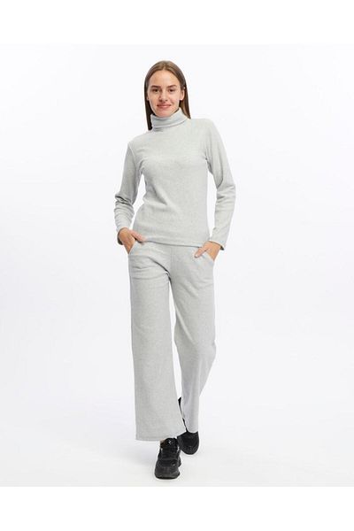 ÖZ PAMUK Öz Cotton Women's Fisher Collar Knitted Knitwear Cut Set