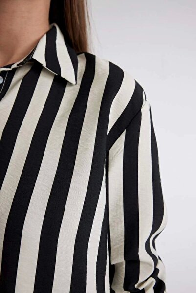 DeFacto D4511 Πουκάμισο με μακρυμάνικο μοτίβο