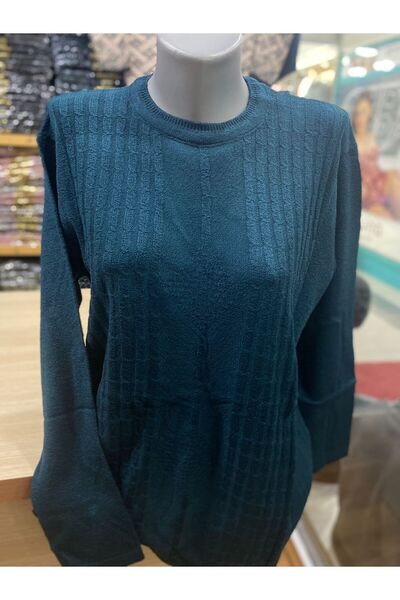 TCR Kadın Triko Yuvarlak Yaka Kardelen Kazak