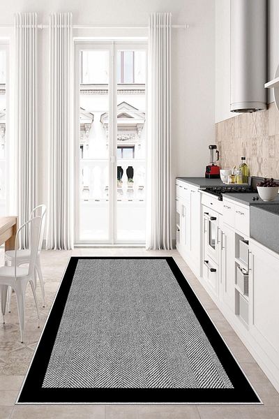 West Home Digital Printing Washable Non-Slip Base Living Room Carpet Kitchen Carpet Hallway Carpet