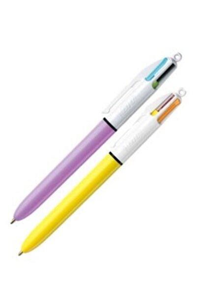 Bic 4 Colours 2'li Tükenmez Kalem Seti - Lila-Sun