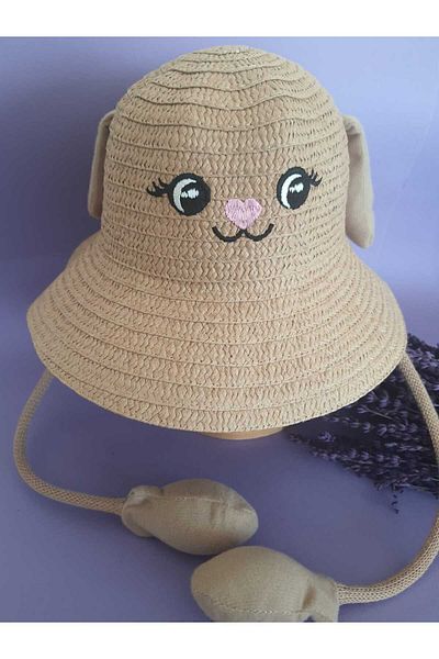 GlassySKY Straw Fabric Movable Children's Hat - With Sound