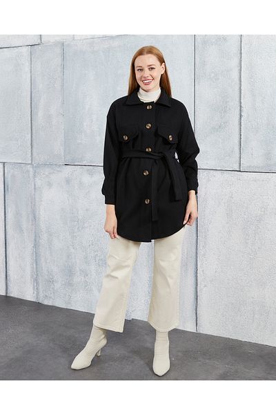 Fashionbox jachetă cămașă cu ștampilă