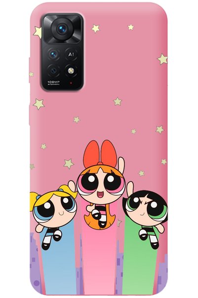 WANNA PROTECT Xiaomi Redmi Note 11 Pro Pink Inside Velvet Puff Girl Power Pat...