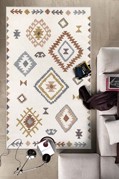 West Home Dijital Baskı Yıkanabilir Kaymaz Taban Mutfak Halısı Salon Halısı Ve Yolluk