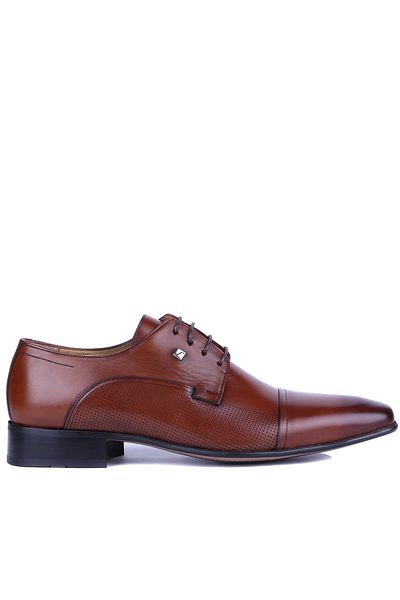 Fosco Men's Classic Genuine Leather Shoes Tan - 2239 6964