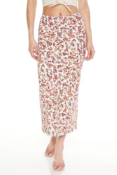Forever 21 Çiçek Desenli Maxi Etek