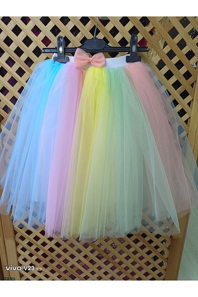 babysmile Colorful Bow Tutu Skirt