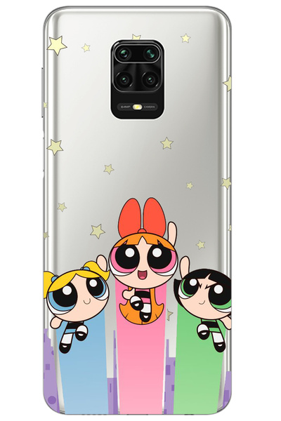 WANNA PROTECT حافظة Xiaomi Redmi Note 9S بنمط فتاة القوة النفخة Xiaomi Note 9...