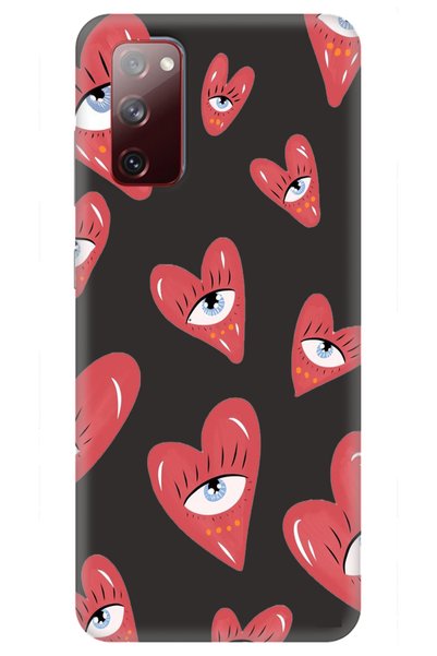 WANNA PROTECT Samsung A03S Black Inner Velvet Heart Eye Girl Power Patterned ...