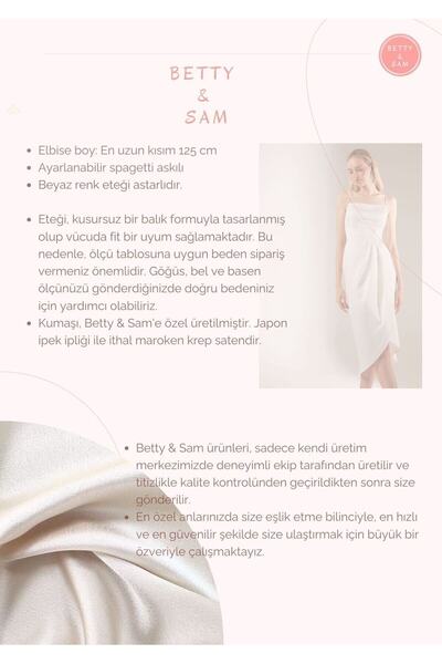 BETTY & SAM Solomia Drapeli Askılı Açık Mavi Gece Elbisesi