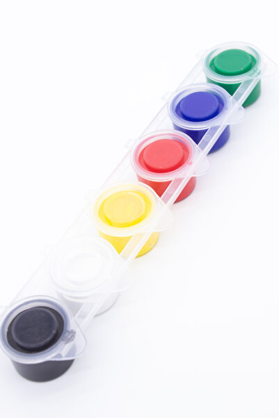 na neşeli ahşap 6'lı Akrilik Şerit Boya, 10 mm Tüp, Kilitli Kapak, Ahşap Boyama, Neşeli Ahşap