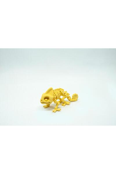 BloomLab İskelet Bukalemun 3D Hareketli Model