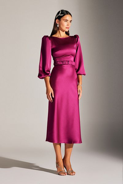 BETTY & SAM Heleny Special Design Verlobungskleid in Fuchsia