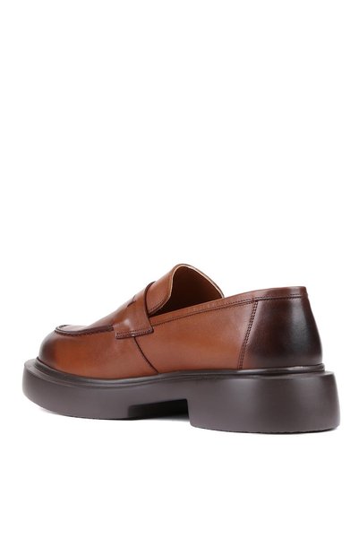 Shoetyle - Tan Leather Laceless Men's Classic Shoes 250-2375