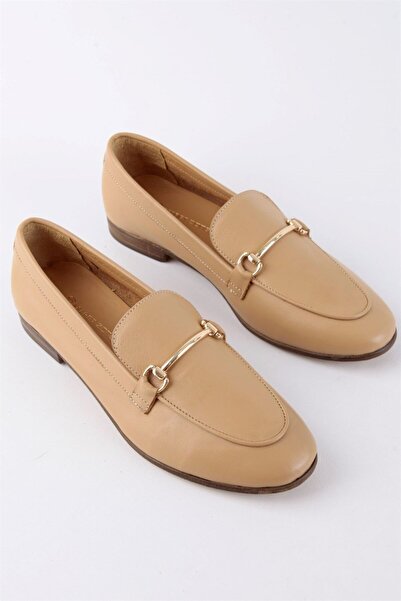 NILUFARR Livia Nude Жіночі лофери з натуральної шкіри