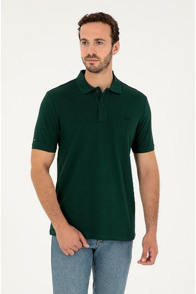 U.S. Polo Assn. Η.Π.Α. Polo Assn. Ανδρικό πράσινο μπλουζάκι Basic