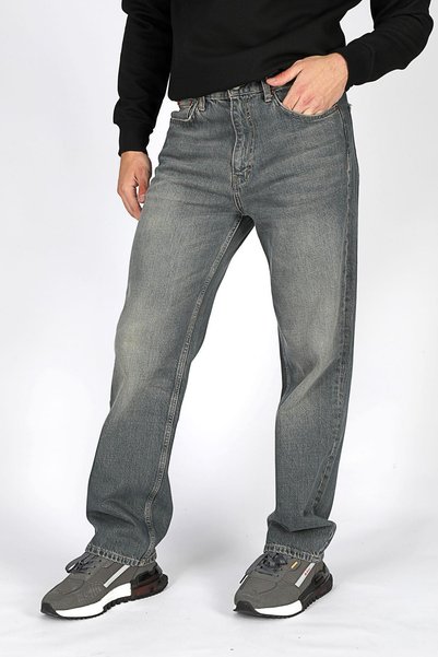 Lee Cooper Baggy Yüksek Bel Bol Kesim Düz Paça %100 Pamuk Ramon Falcon Green Erkek Jean Pantolon