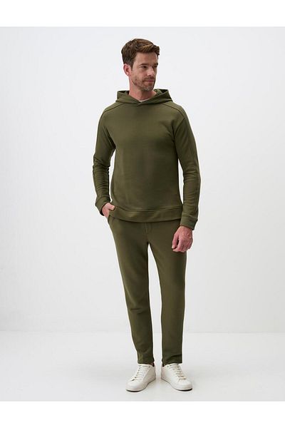 Jimmy Key Khaki Relaxed Fit Men's Lace-Up Waist Trousers