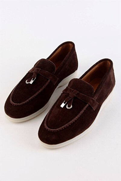 NILUFARR Lou Bitter Brown Genuine Suede Women's Casual Shoes
