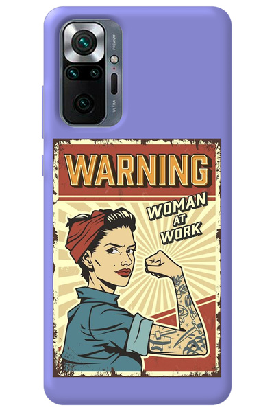 WANNA PROTECT حافظة هاتف من السيليكون لهاتف Xiaomi Redmi Note 10 Pro أرجواني ...