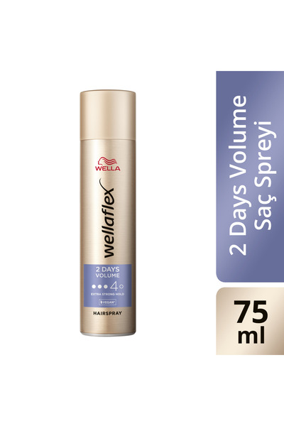 Wella Wellaflex 2 Days Volume 2 Gün Boyunca Hacim Veren Saç Spreyi Extra Strong Hold  75 ml - 4/5 Hold