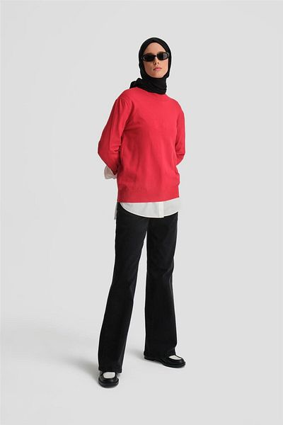 Armine Black Denim Trousers - 24Kd3411 Model