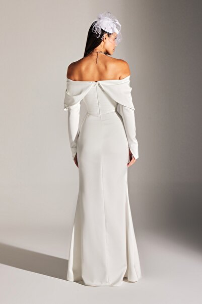 BETTY & SAM ΝΕΟ CLARA Φούστα Γοργόνας Χαμηλού ώμου λευκό νυφικό